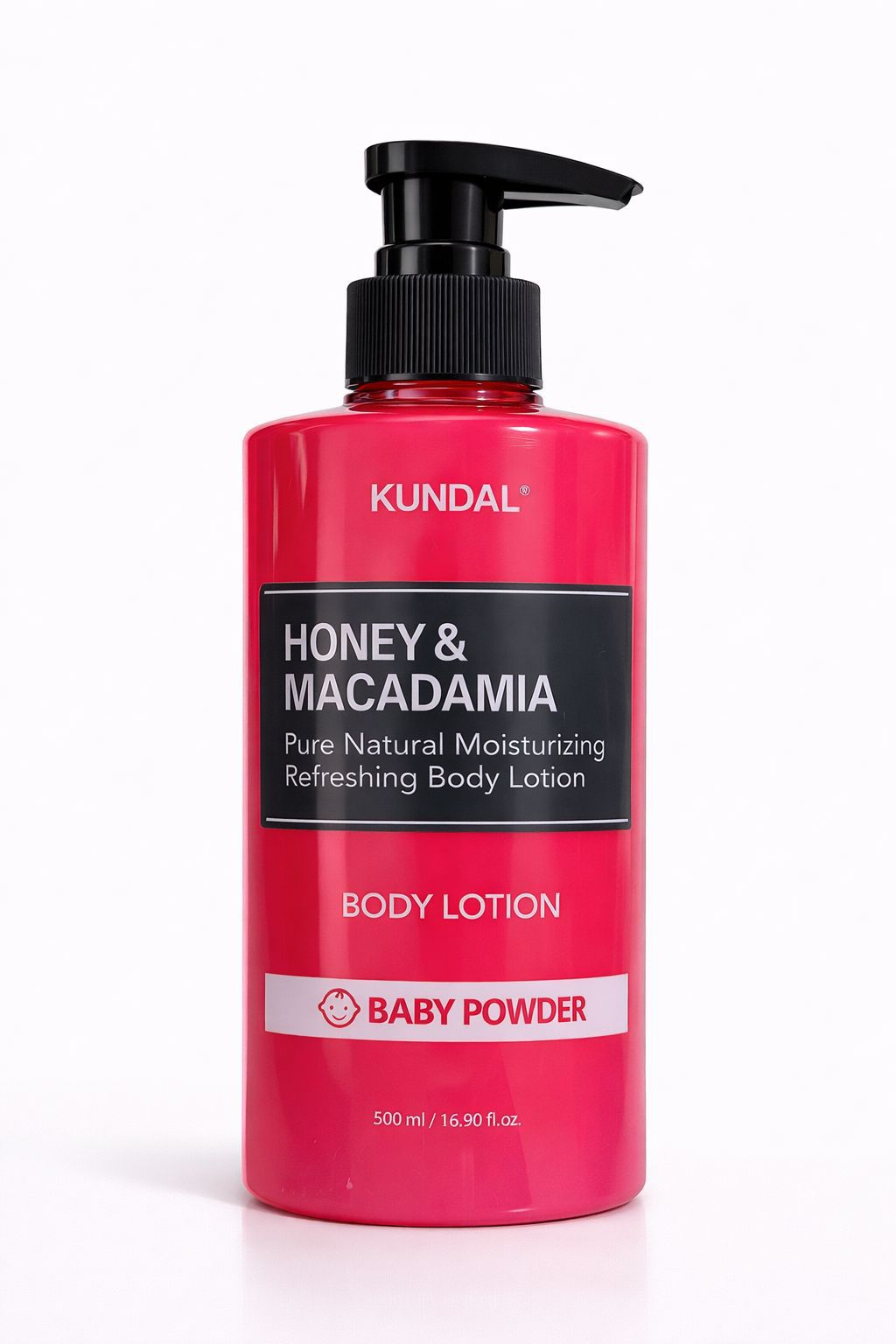 KUNDAL Honey & Macadamia Pure Natural Moisturizing Refreshing Body Lotion – Baby Powder – 500ml
