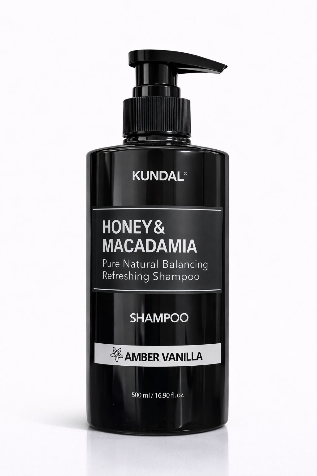 KUNDAL Honey & Macadamia Refreshing Shampoo – Amber Vanilla – 500ml