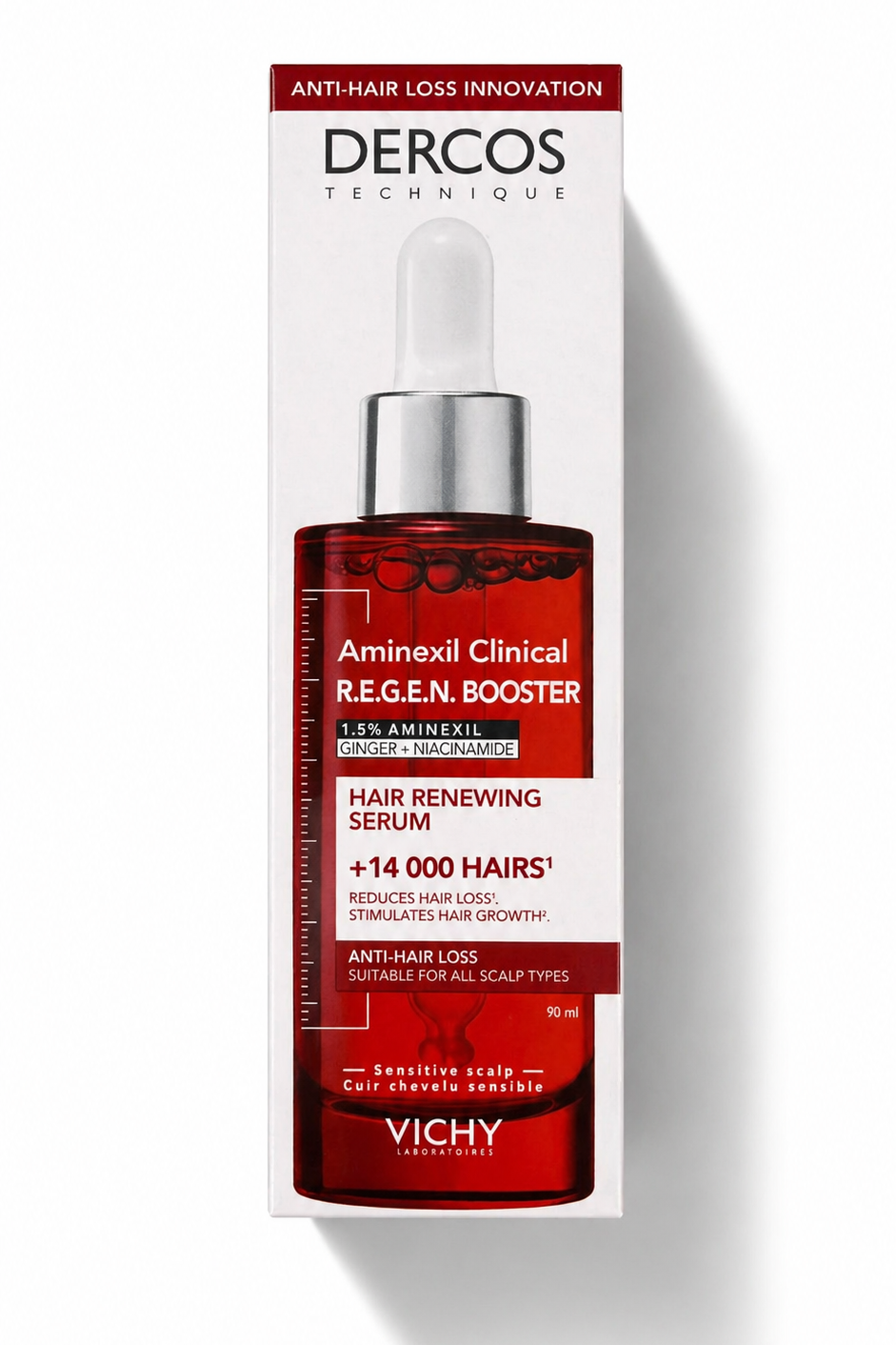 Vichy Dercos Aminexil Clinical Regen Booster – Hair Renewing Serum – 90ml