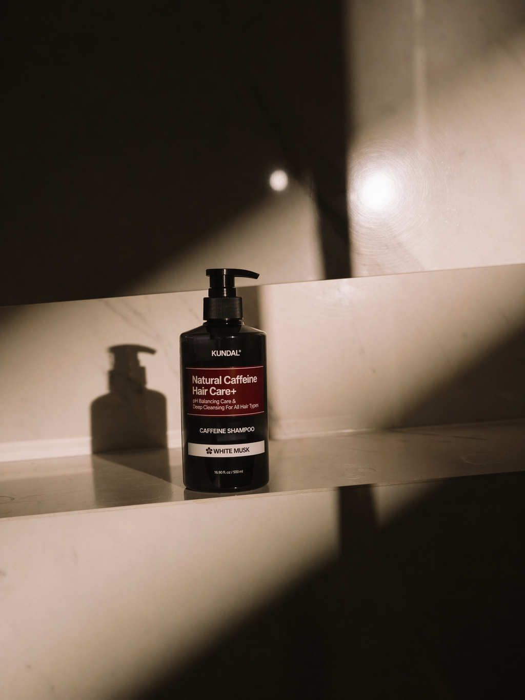 KUNDAL Natural Caffeine Hair Care+ Caffeine Shampoo – White Musk – 500ml