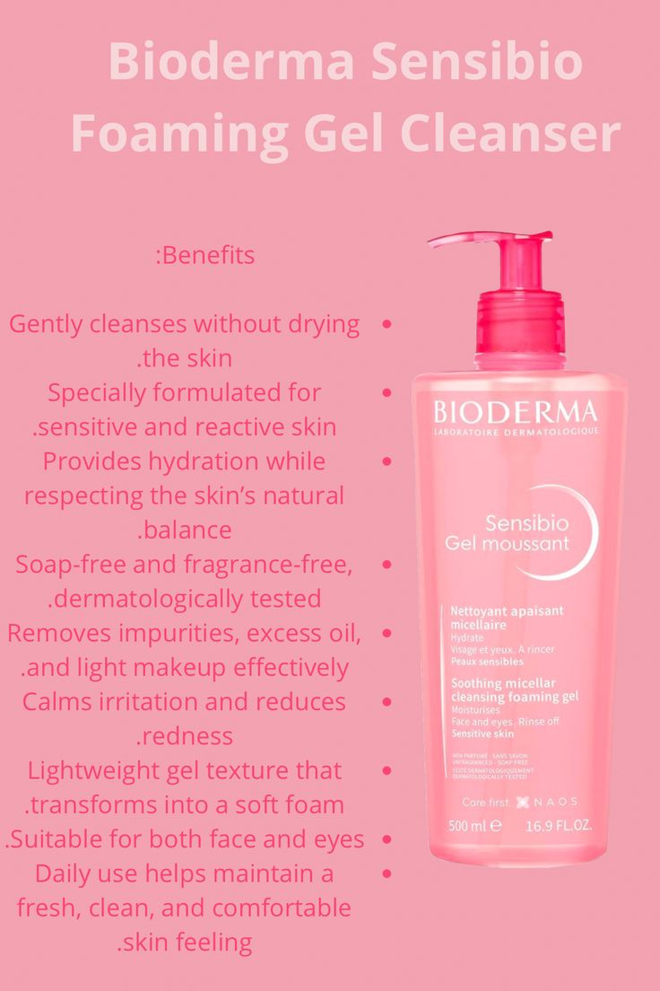 Bioderma Sensibio Foaming Gel Cleanser – Gentle Hydrating Face Wash for Sensitive Skin (200ml)