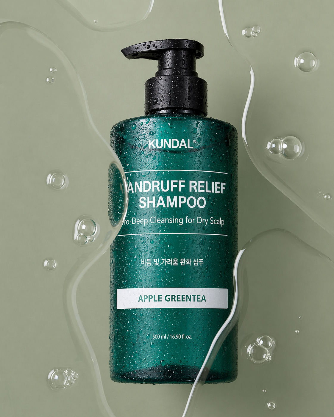 KUNDAL Dandruff Relief Shampoo – Apple Greentea – 500ml