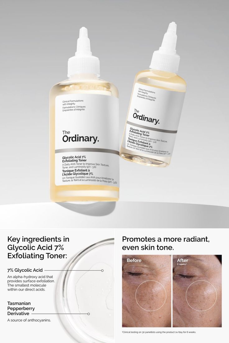 The Ordinary Glycolic Acid 7% Exfoliating Toner – 240 ml
