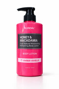 KUNDAL Honey & Macadamia Pure Natural Moisturizing Refreshing Body Lotion – Amber Vanilla – 500ml
