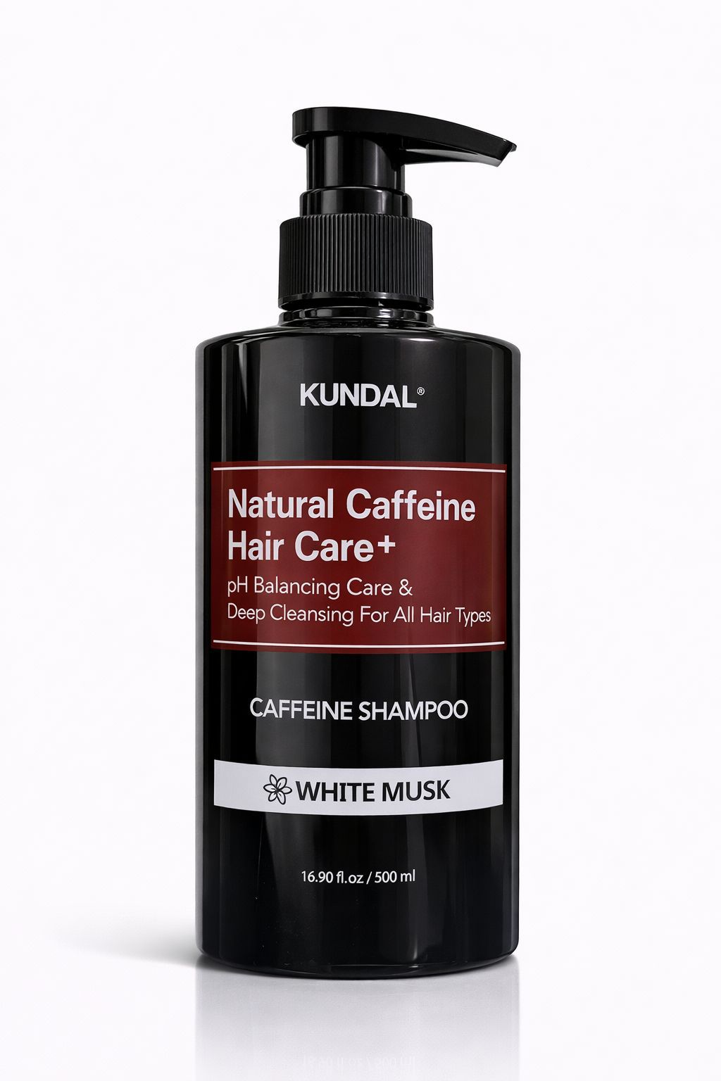 KUNDAL Natural Caffeine Hair Care+ Caffeine Shampoo – White Musk – 500ml