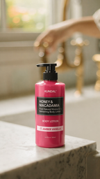 KUNDAL Honey & Macadamia Pure Natural Moisturizing Refreshing Body Lotion – Amber Vanilla – 500ml