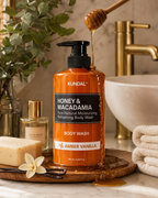 KUNDAL Honey & Macadamia Moisturizing Body Wash Amber Vanilla 500ml