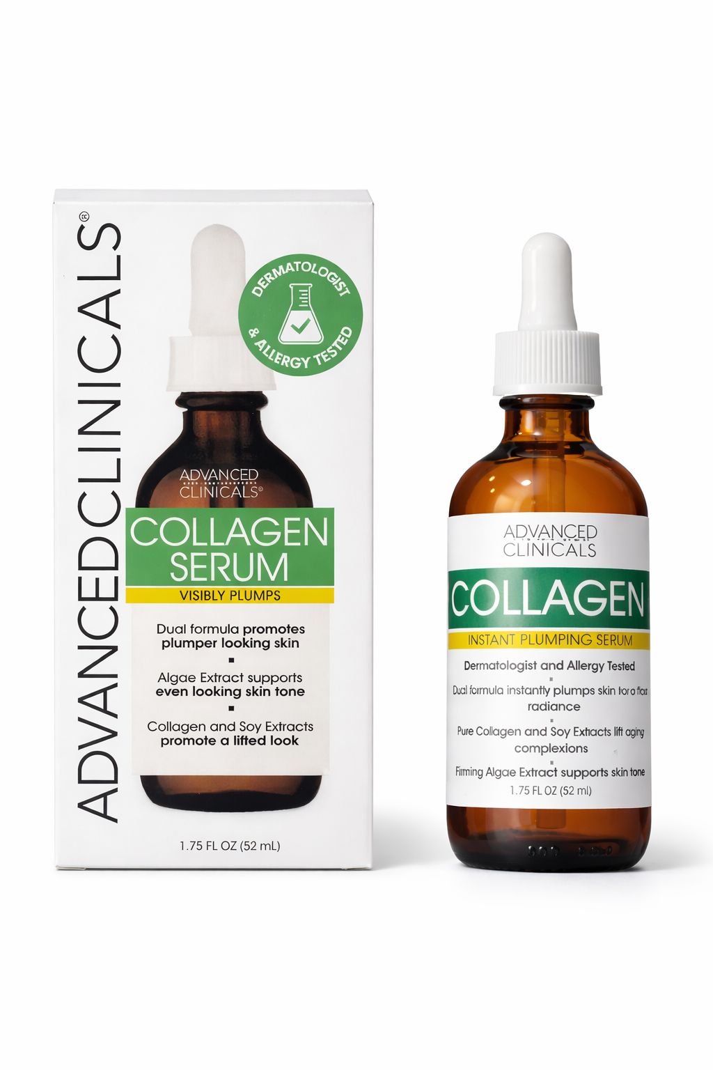 Advanced Clinicals Collagen Serum – Firming, Plumping & Anti-Aging Treatment (52ml)