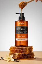 KUNDAL Honey & Macadamia Moisturizing Body Wash Amber Vanilla 500ml