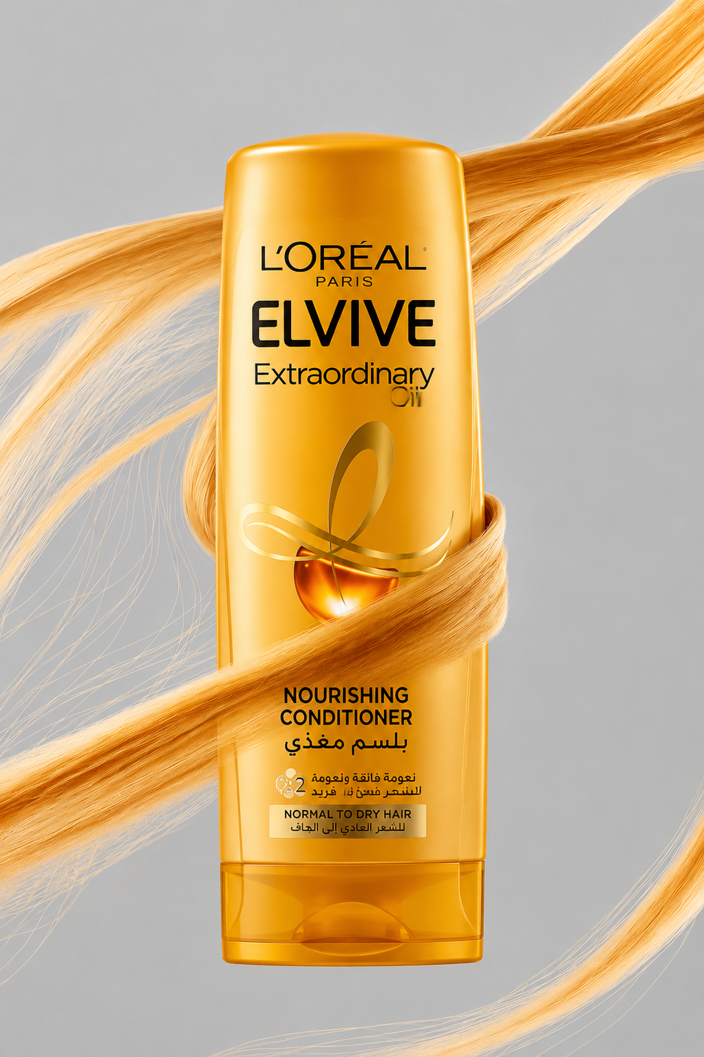 L’Oréal Elvive Extraordinary Oil Nourishing Conditioner – Normal to Dry Hair, Deep Hydration & Softness