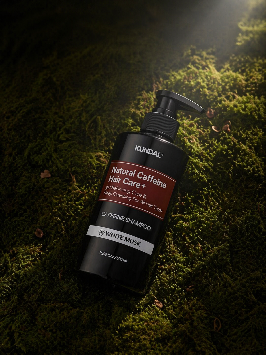 KUNDAL Natural Caffeine Hair Care+ Caffeine Shampoo – White Musk – 500ml