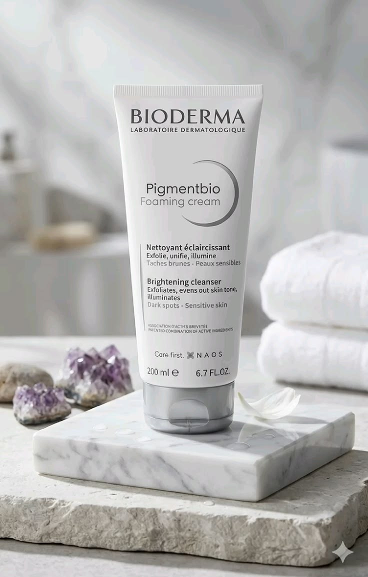 Bioderma Pigmentbio Foaming Cream – Brightening Cleanser for Dark Spots & Uneven Skin Tone (200ml)