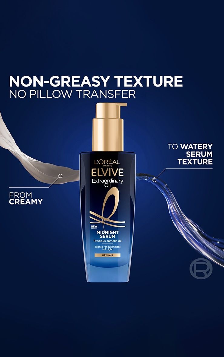 L’Oréal Elvive Extraordinary Oil Midnight Serum – Intense Night Nourishment for Dry Hair