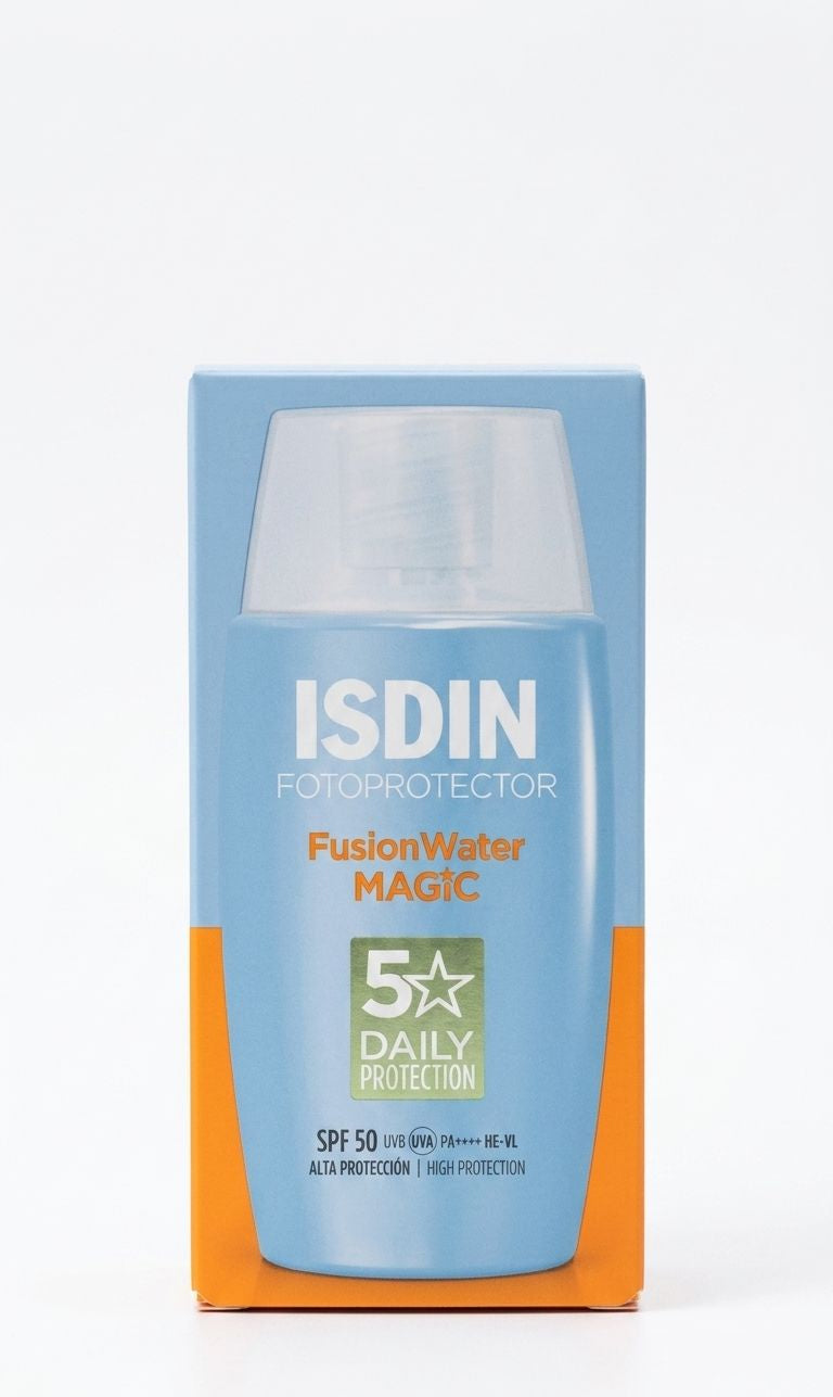 ISDIN Fotoprotector FusionWater Magic SPF 50 – High Protection Sunscreen – 50ml