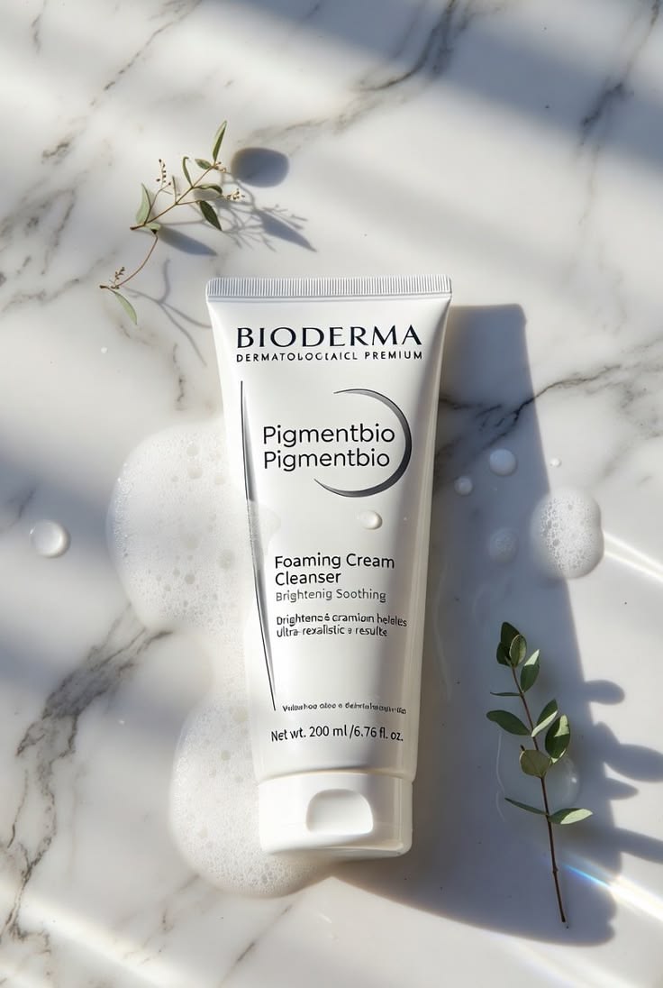 Bioderma Pigmentbio Foaming Cream – Brightening Cleanser for Dark Spots & Uneven Skin Tone (200ml)
