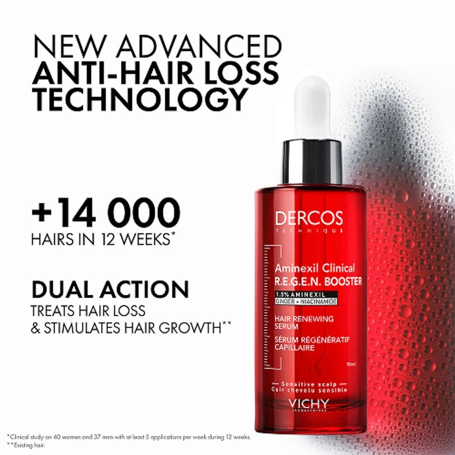 Vichy Dercos Aminexil Clinical Regen Booster – Hair Renewing Serum – 90ml